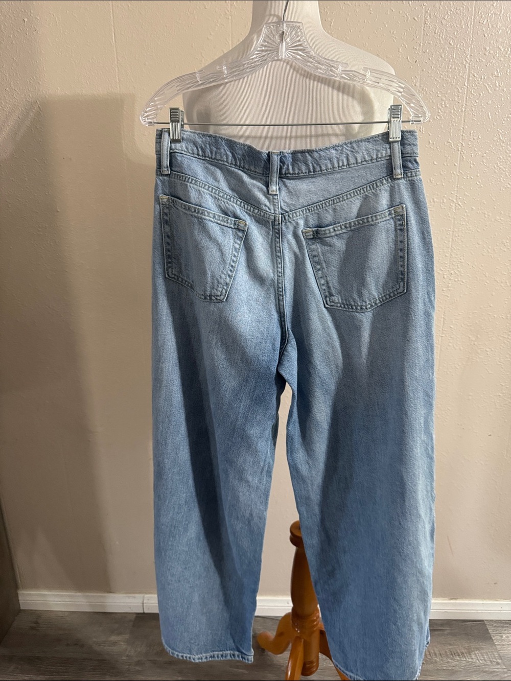 GAP Baggy Mid Rise Que Wide-Leg Denim Pants - Picture 5 of 7